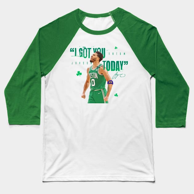 Jayson Tatum Game 7 Baseball T-Shirt by Juantamad